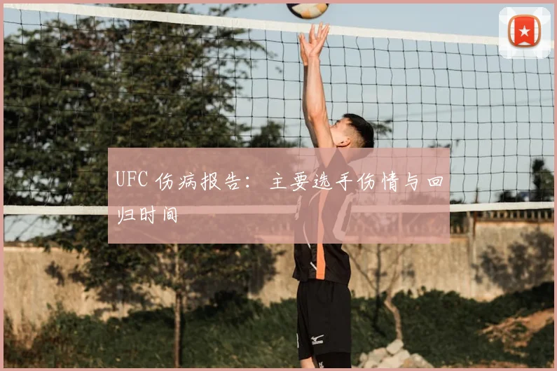 UFC 伤病报告：主要选手伤情与回归时间